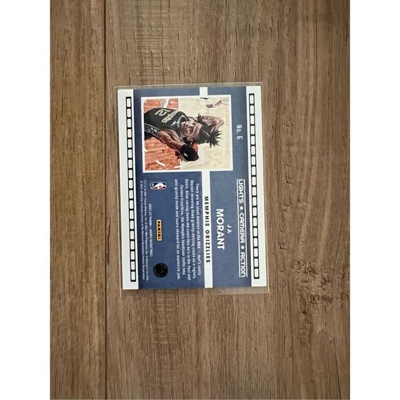 2021 NBA Hoops #6 JA MORANT Lights Camera Action Winter - Picture 3 of 6